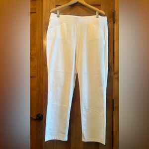 These are brand new with tags, Chicos traveler crêpe pants in white size 2.5, 14